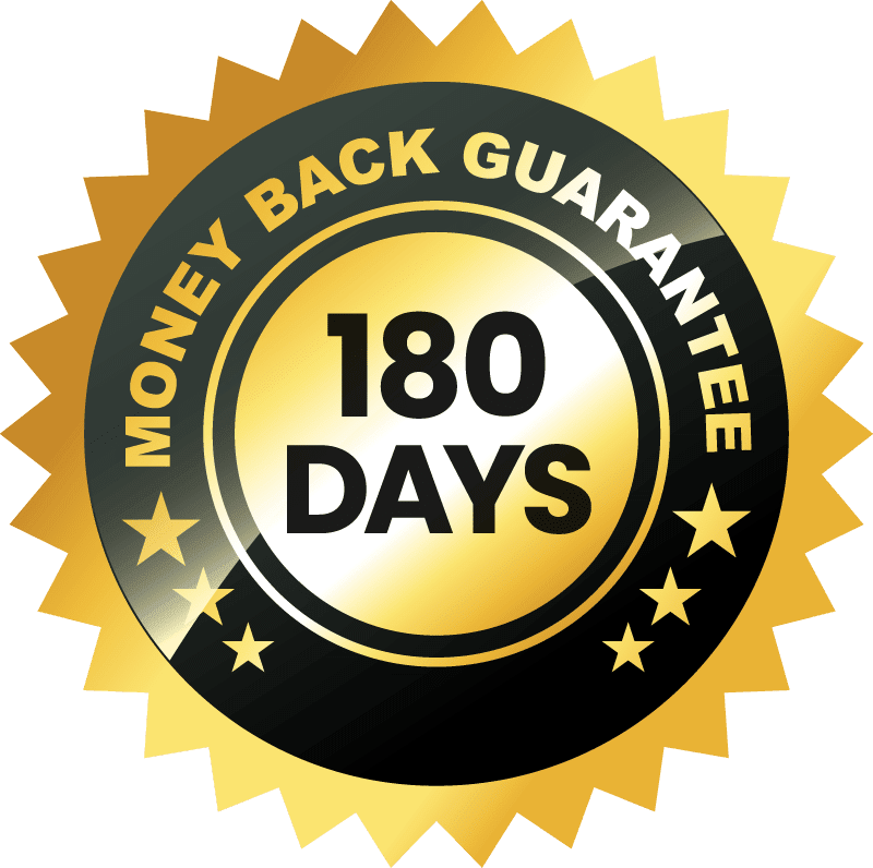 Neuro Sharp 180 Days Money Back Guarantee Badge
